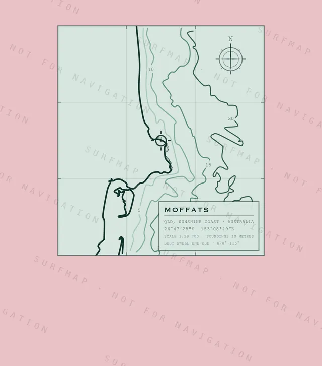 Moffats chart, the full artwork printed on the back