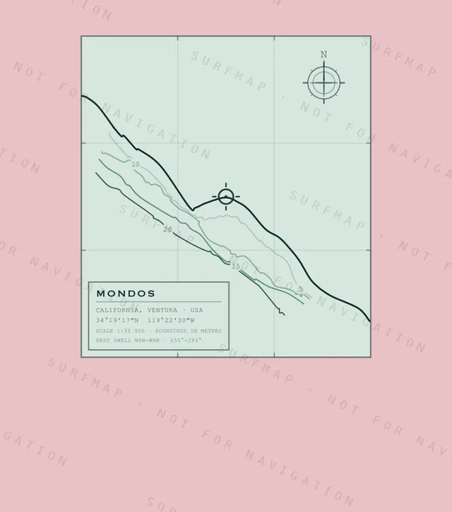Mondos chart, the full artwork printed on the back