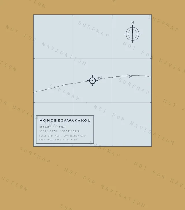 Monobegawakakou chart, the full artwork printed on the back