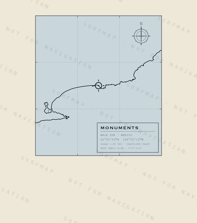 Monuments chart, the full artwork printed on the back