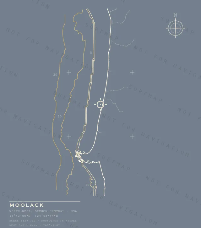 Moolack chart, the full artwork printed on the back