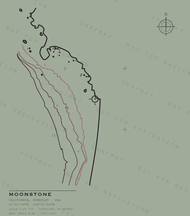 Moonstone chart, the full artwork printed on the back