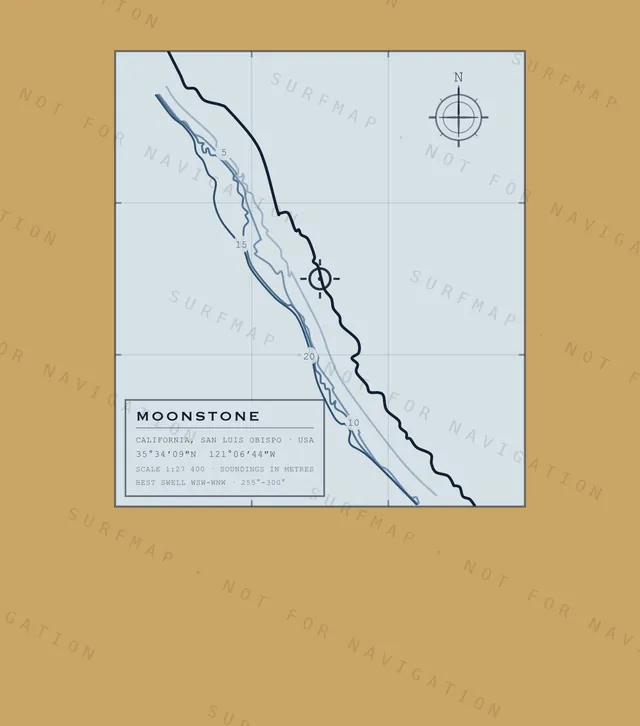 Moonstone chart, the full artwork printed on the back