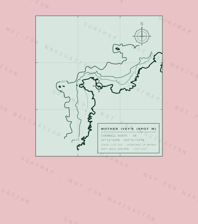 Mother Ivey's (Spot M) chart, the full artwork printed on the back