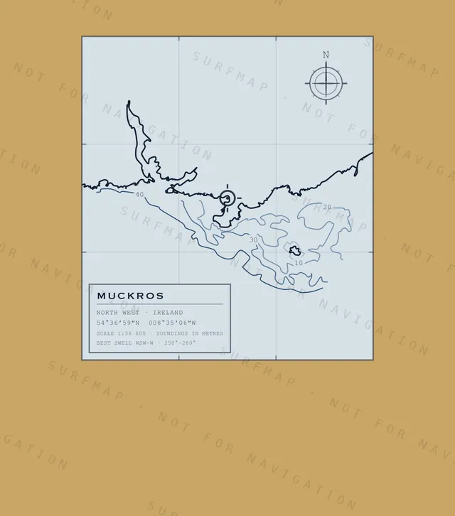 Muckros chart, the full artwork printed on the back