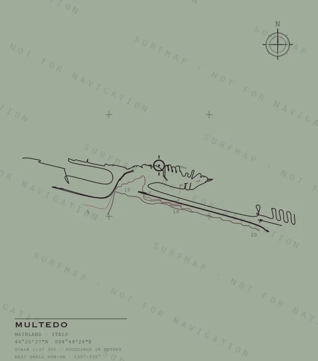 Multedo chart, the full artwork printed on the back