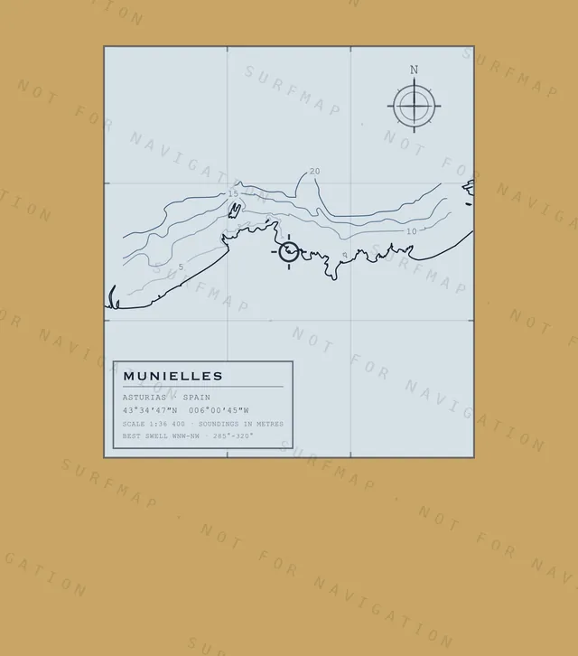 Munielles chart, the full artwork printed on the back
