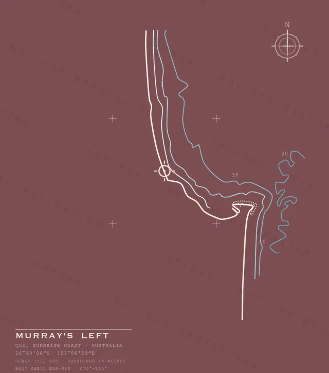 Murray's Left chart, the full artwork printed on the back
