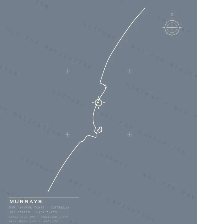 Murrays chart, the full artwork printed on the back
