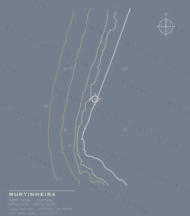 Murtinheira chart, the full artwork printed on the back