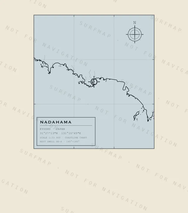 Nadahama chart, the full artwork printed on the back