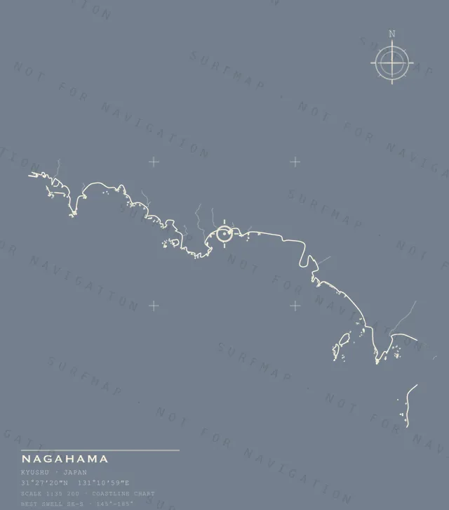 Nagahama chart, the full artwork printed on the back