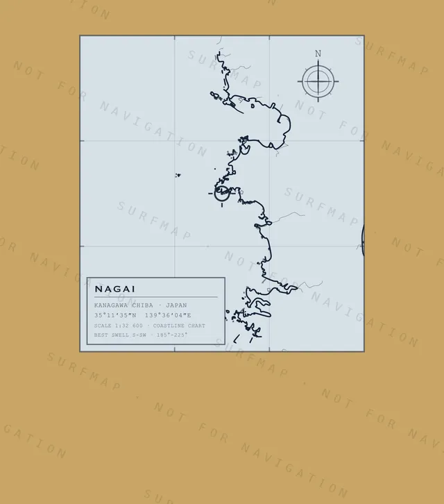 Nagai chart, the full artwork printed on the back