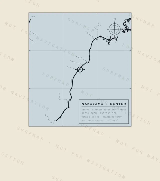 Nakayama - Center chart, the full artwork printed on the back