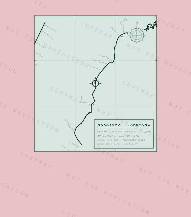Nakayama - Takeyano chart, the full artwork printed on the back