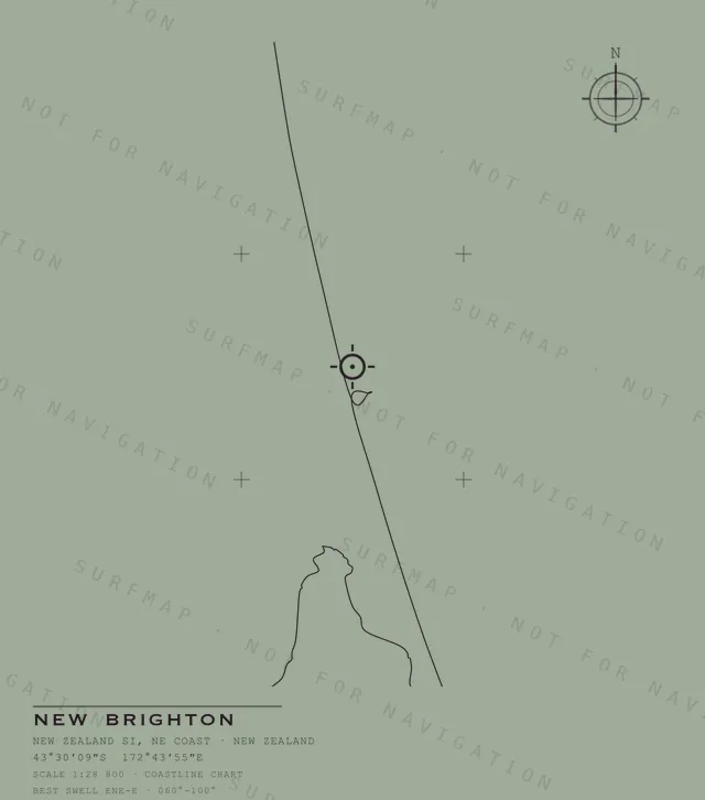 New Brighton chart, the full artwork printed on the back