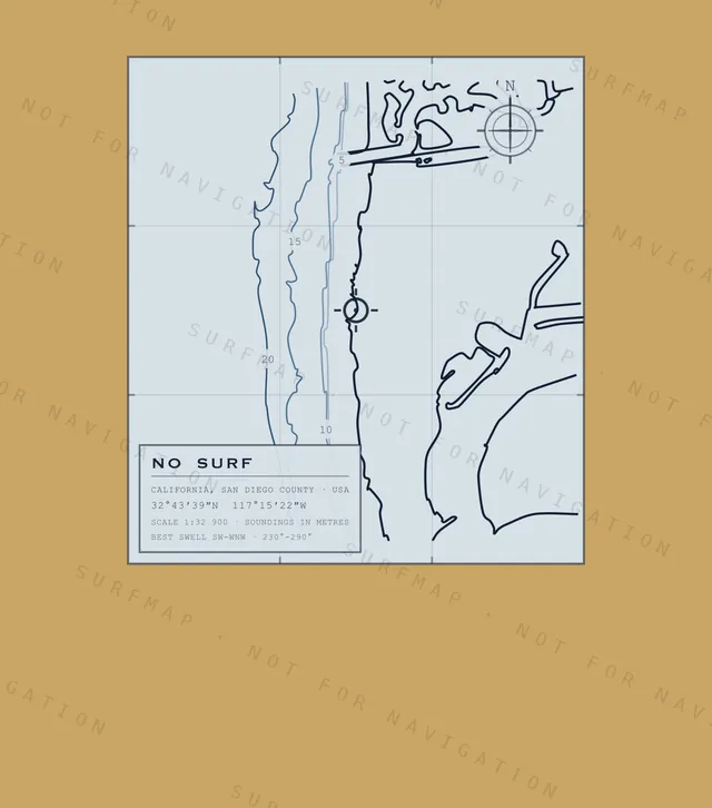 No Surf chart, the full artwork printed on the back