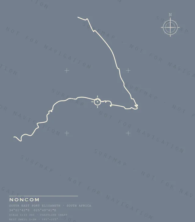 Noncom chart, the full artwork printed on the back