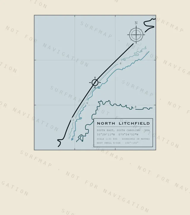 North Litchfield chart, the full artwork printed on the back