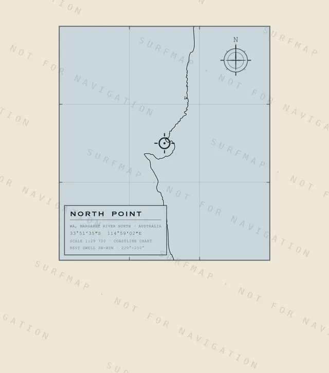 North Point chart, the full artwork printed on the back