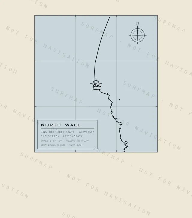 North Wall chart, the full artwork printed on the back