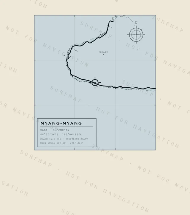 Nyang-Nyang chart, the full artwork printed on the back