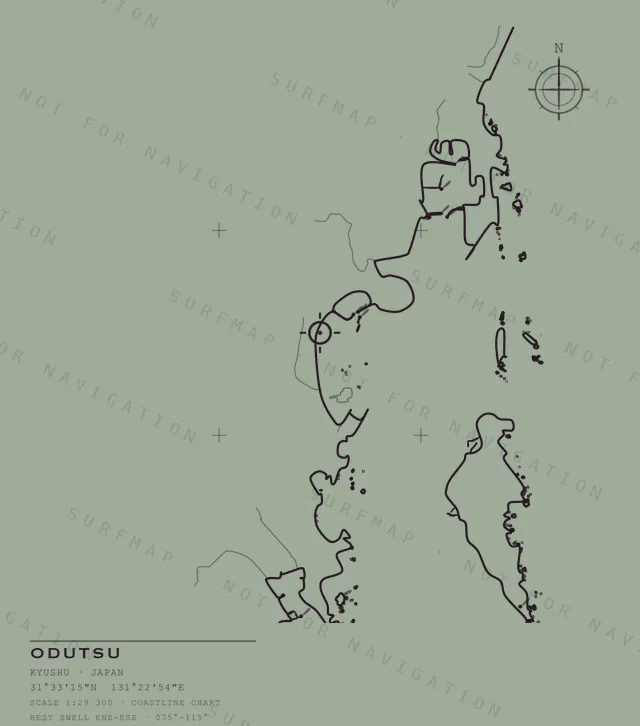 Odutsu chart, the full artwork printed on the back