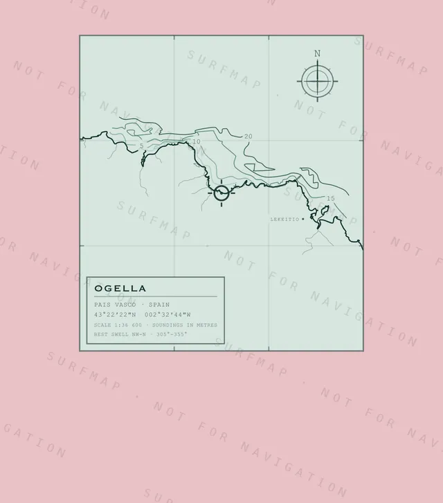 Ogella chart, the full artwork printed on the back