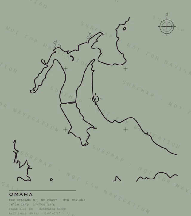 Omaha chart, the full artwork printed on the back