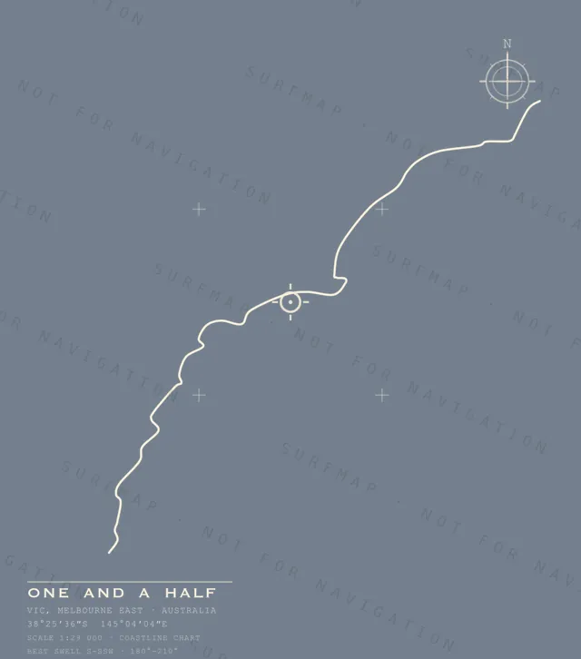 One and a Half chart, the full artwork printed on the back