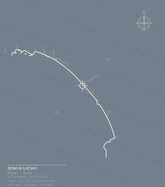 Oniguchi chart, the full artwork printed on the back