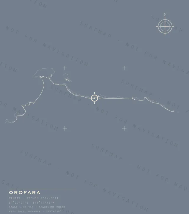 Orofara chart, the full artwork printed on the back