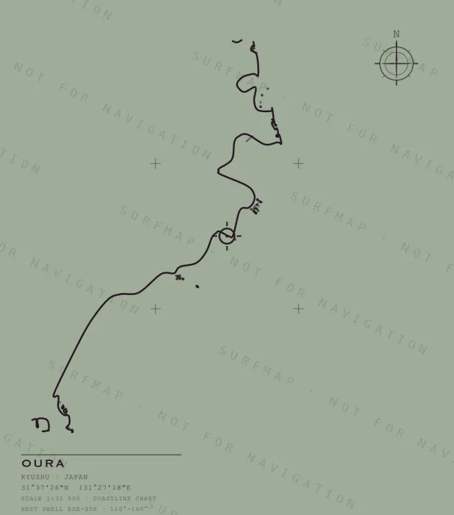 Oura chart, the full artwork printed on the back