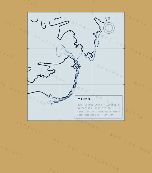 Ours chart, the full artwork printed on the back