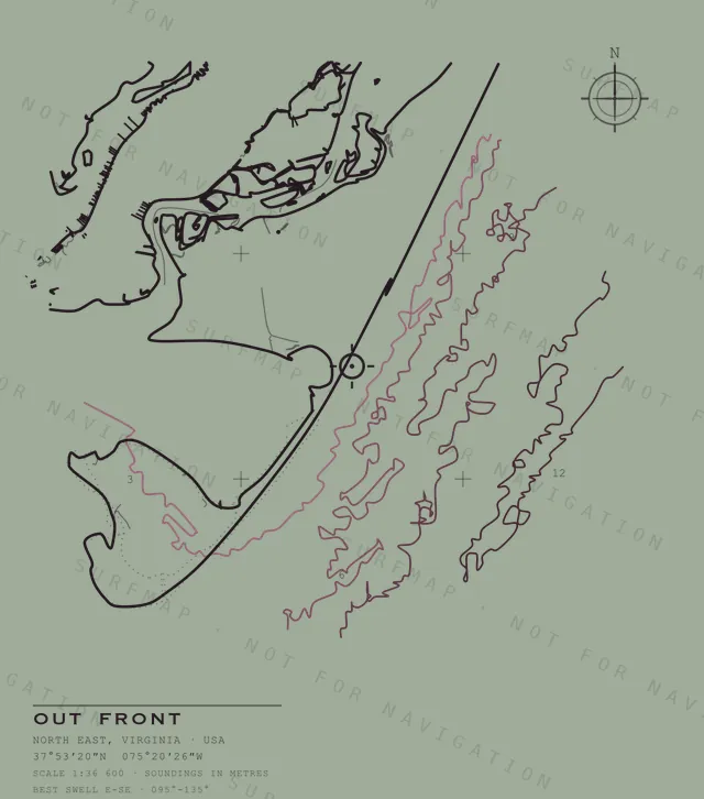 Out Front chart, the full artwork printed on the back