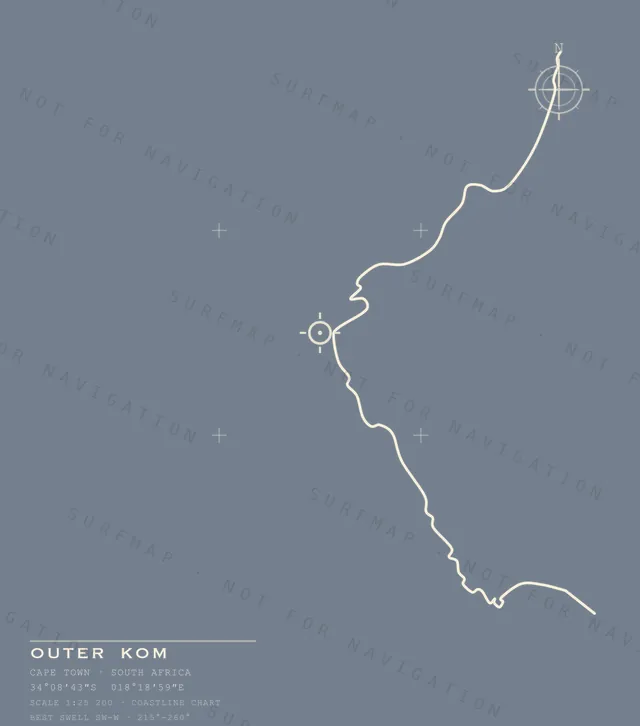 Outer Kom chart, the full artwork printed on the back
