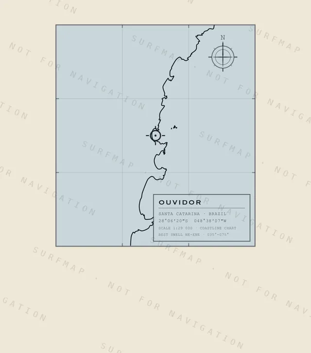 Ouvidor chart, the full artwork printed on the back
