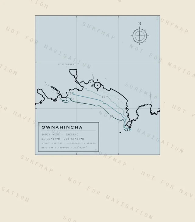Ownahincha chart, the full artwork printed on the back