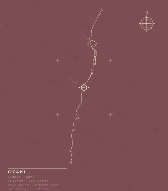 Ozaki chart, the full artwork printed on the back