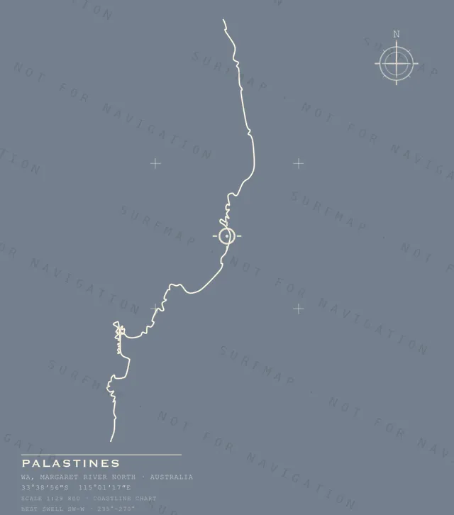 Palastines chart, the full artwork printed on the back