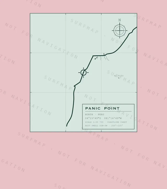 Panic Point chart, the full artwork printed on the back