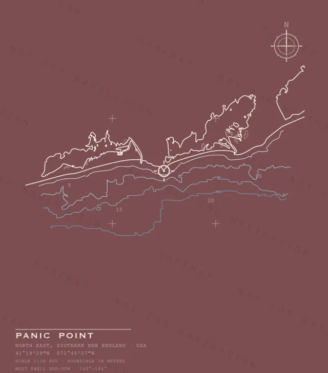 Panic Point chart, the full artwork printed on the back
