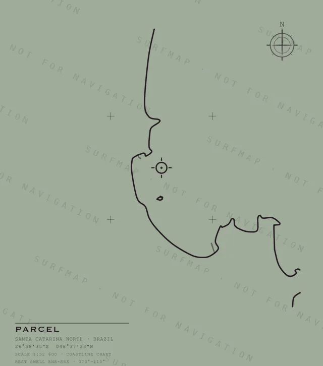 Parcel chart, the full artwork printed on the back