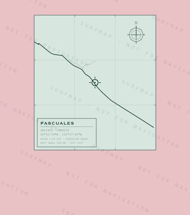 Pascuales chart, the full artwork printed on the back