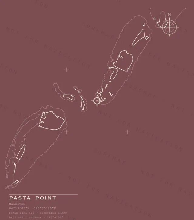Pasta Point chart, the full artwork printed on the back