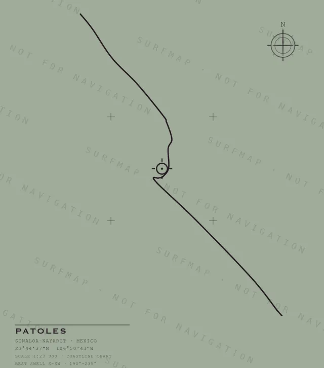 Patoles chart, the full artwork printed on the back