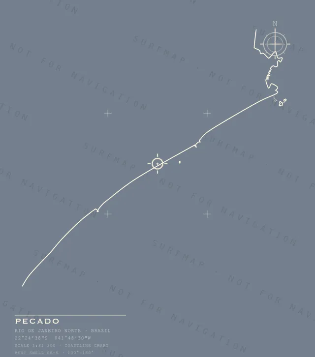 Pecado chart, the full artwork printed on the back