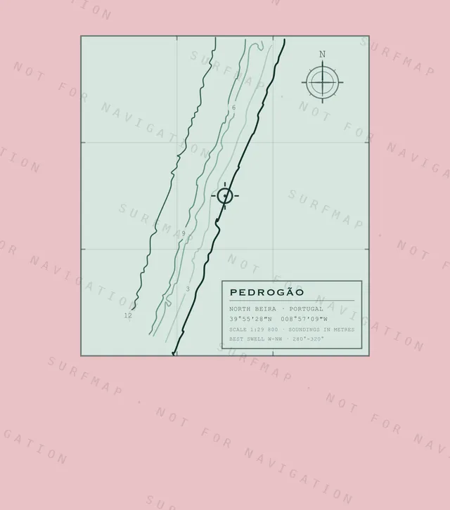 Pedrogão chart, the full artwork printed on the back