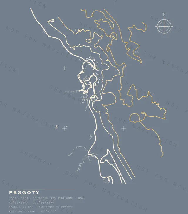 Peggoty chart, the full artwork printed on the back