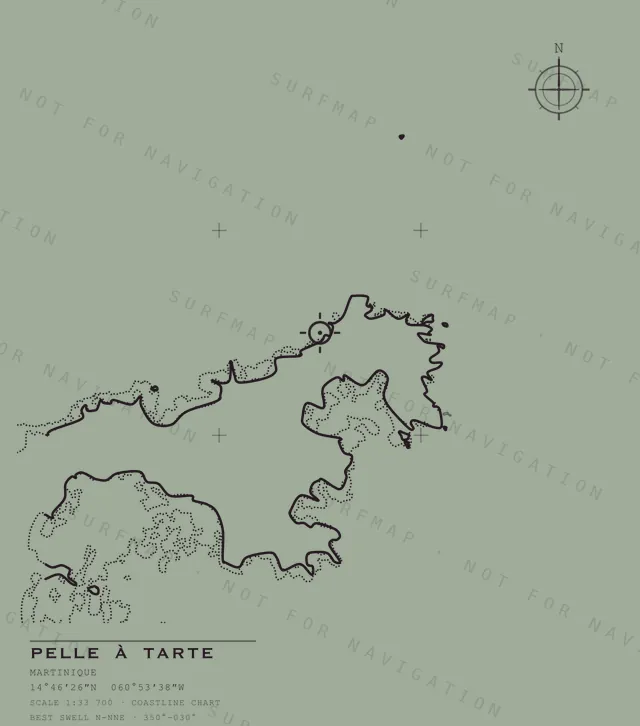 Pelle à Tarte chart, the full artwork printed on the back